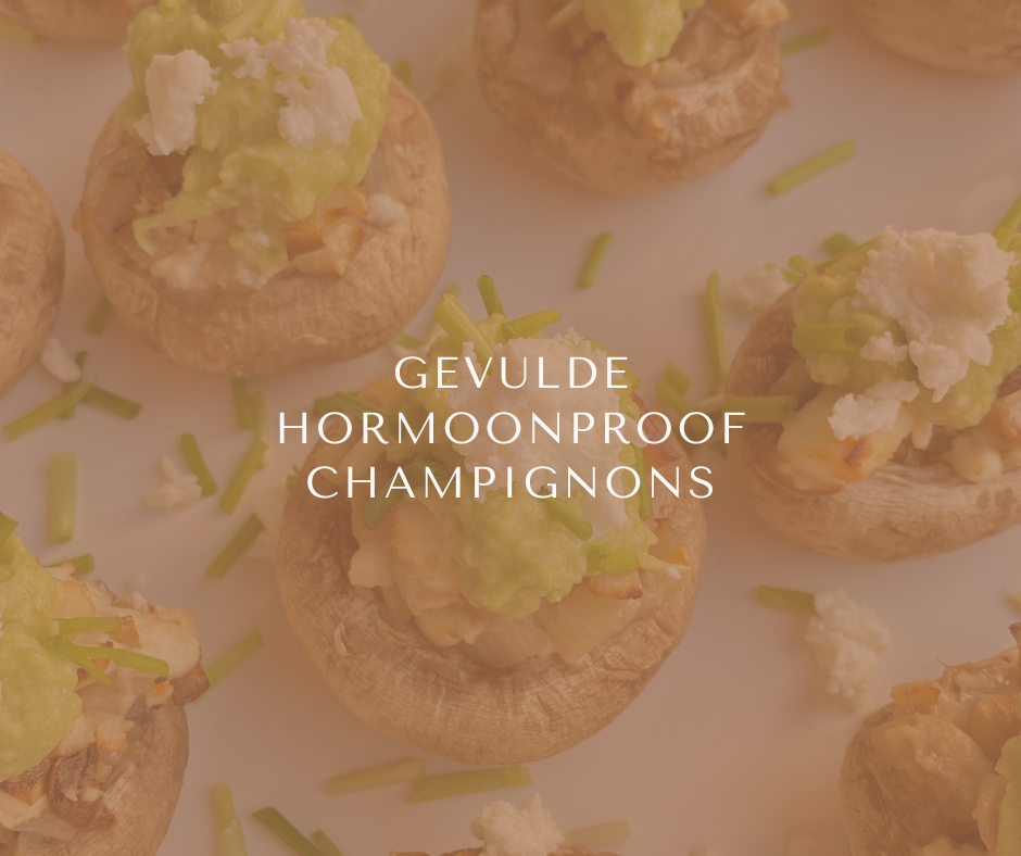Gevulde hormoonproof champignons