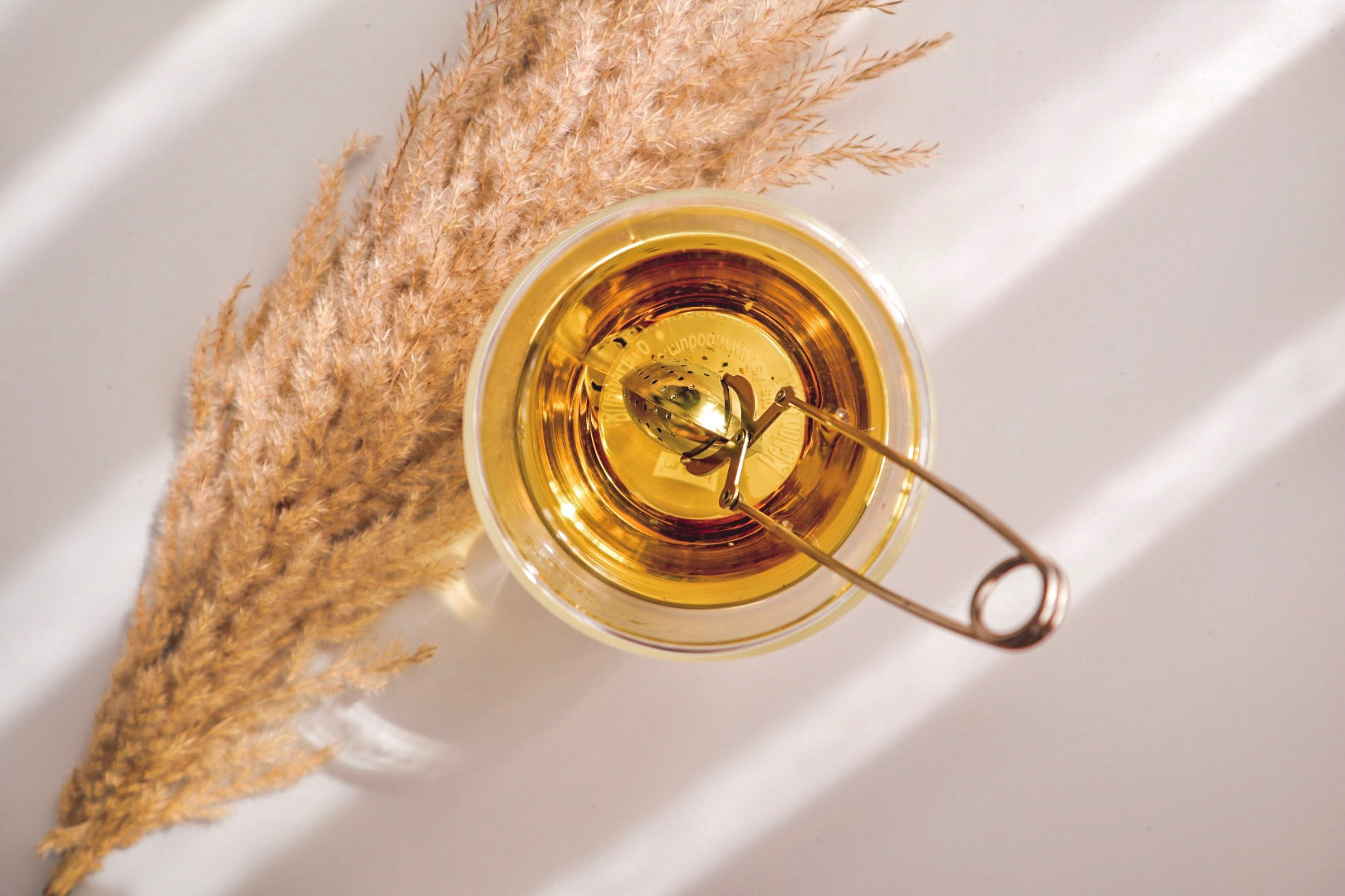 Luxe theeknijper van roestvrijstaal