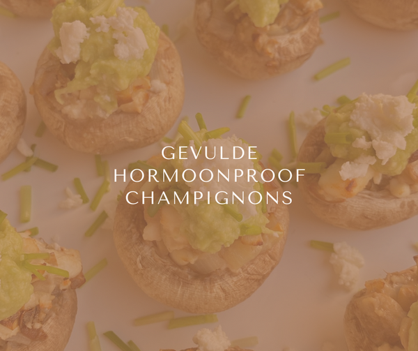 Gevulde hormoonproof champignons